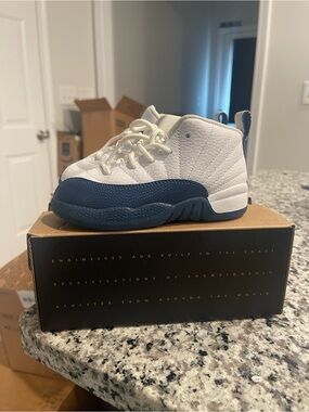 Toddler Jordan 12 - Blue & White
